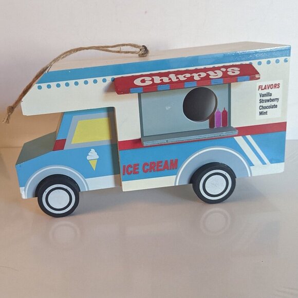 NWT Chirpy's Ice Cream Food Truck Bird House Michael's Ashland Summer Garden RWB - Picture 1 of 12